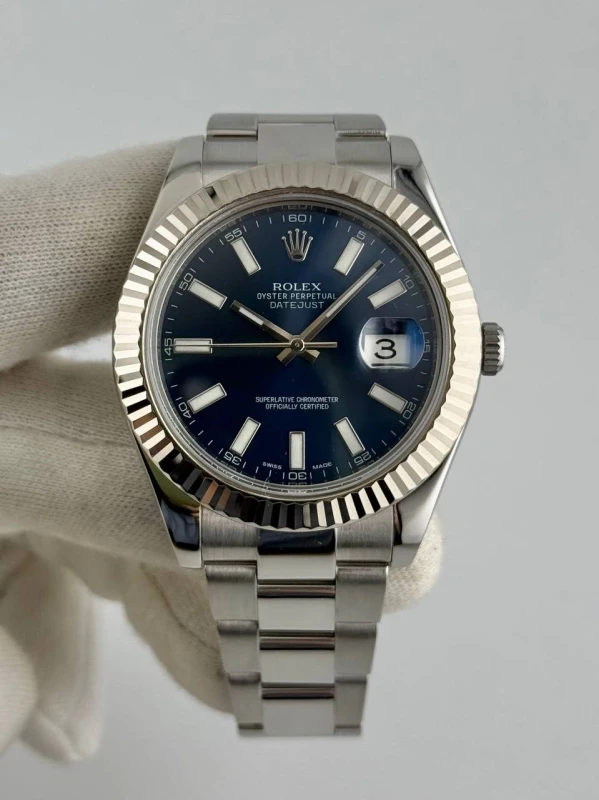 Rolex  II 41mm Steel and White Gold 116334 blio 2