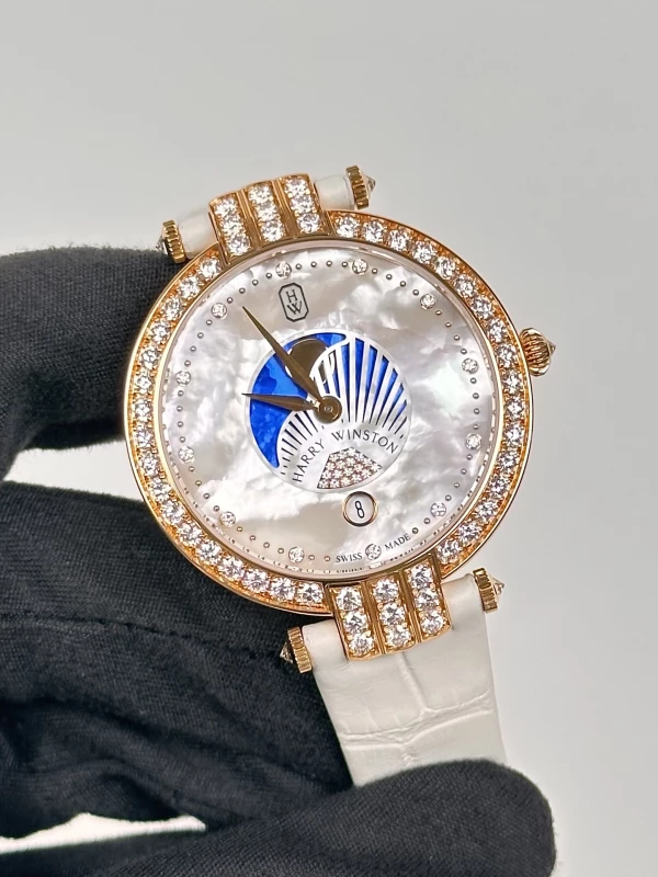 Harry Winston Moon Phase 36mm PRNQMP36RR001 3