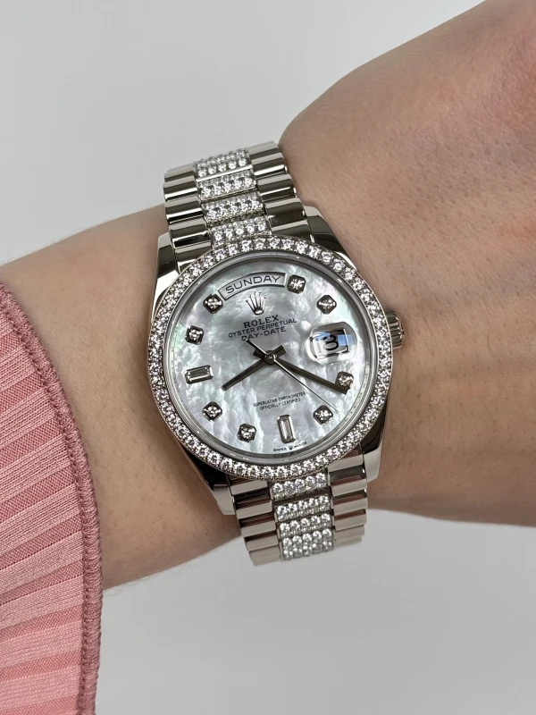 Rolex 36mm White Gold 128349RBR 6