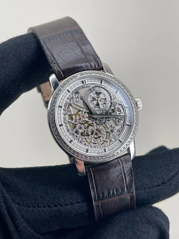 Vacheron Constantin Skeleton Small Model Diamond Set 33558/000G-9394 3