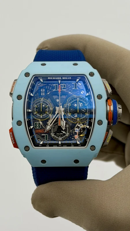 Richard Mille Pastel Blue Quartz TPT RM 65-01 Quartz TPT 4