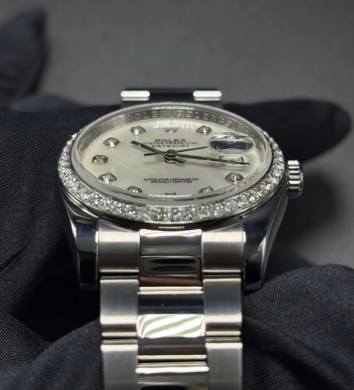 Rolex 36mm Steel and White Gold 116234 7