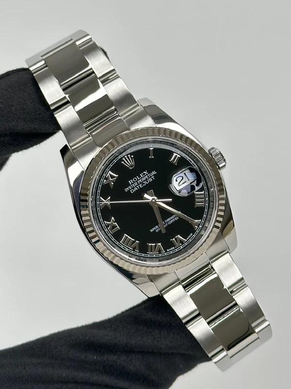 Rolex 36mm Steel and White Gold 116234-0146 2