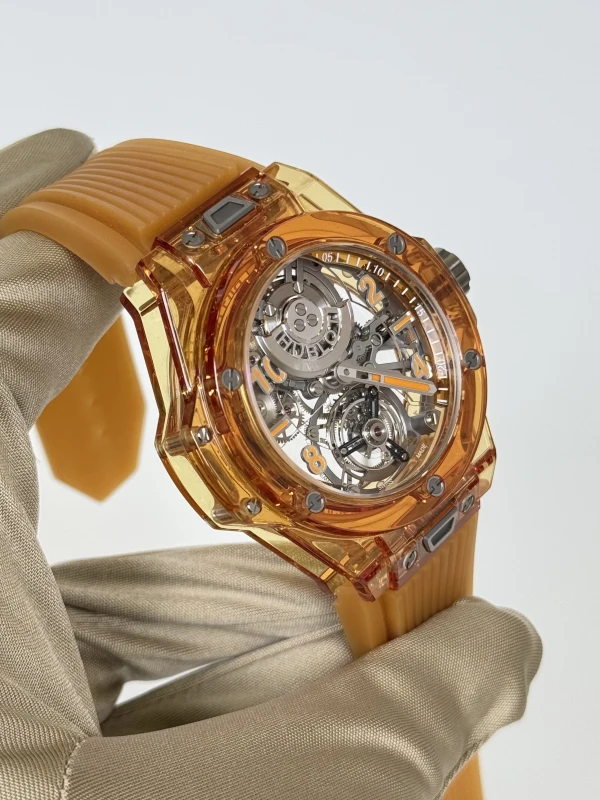 Hublot TOURBILLON AUTOMATIC ORANGE SAPPHIRE 419.JO.0120.RT 3