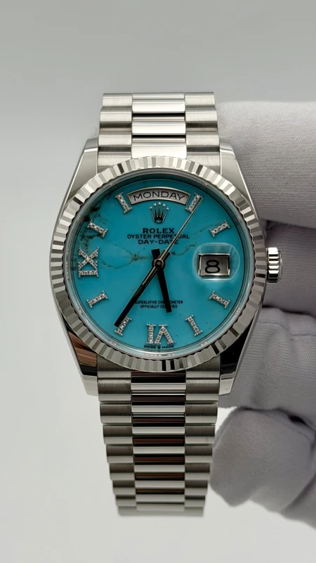 Rolex 36mm Platinum 128236-0011 2