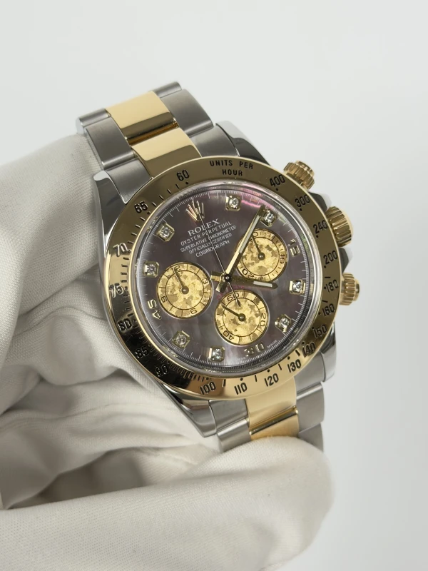Rolex Cosmograph 40mm Steel and Yellow Gold 116523 dkym 3