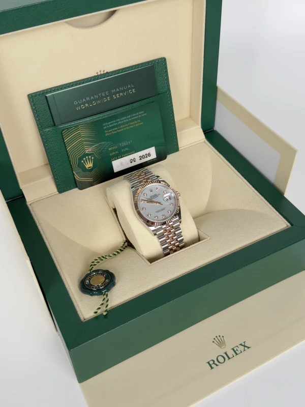 Rolex 36mm Steel and Everose Gold 126231-0021 5