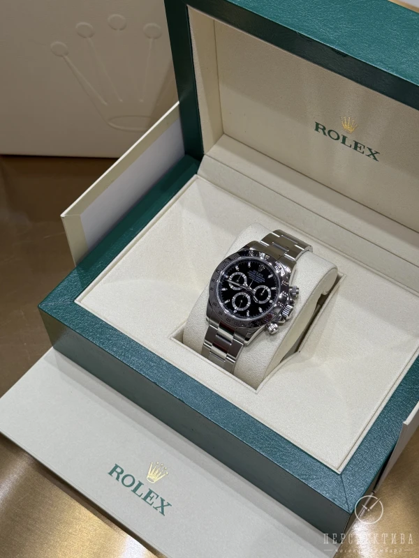 Rolex Cosmograph 40mm Steel 116520-Black 5