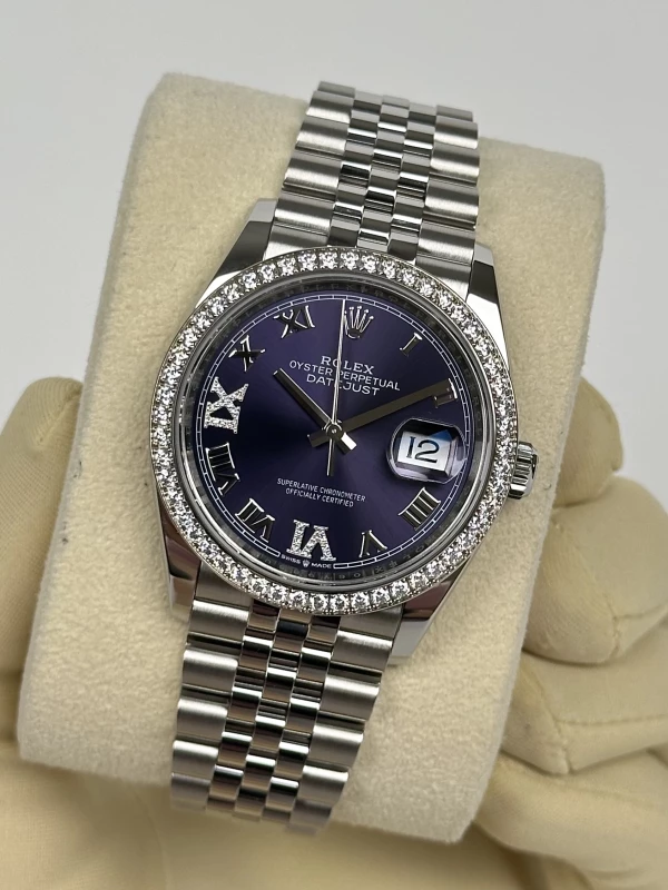 Rolex Datejust 36mm Steel and White Gold 126284rbr-0013 4