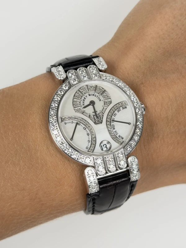 Harry Winston Collection Biretrograde 18k White Gold Automatic 400-UAB136W 6