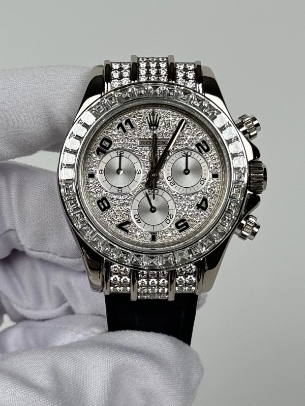 Rolex Gold Pave Diamond Baguette 116599tbr 2