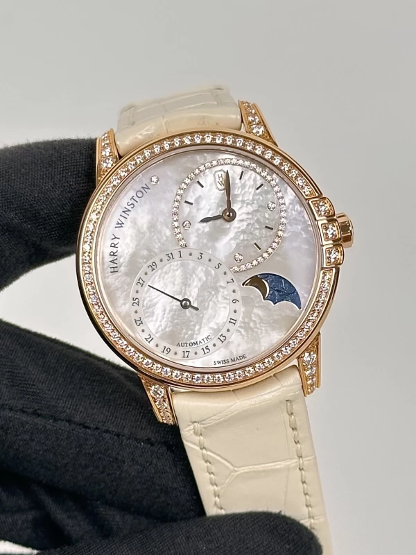 Harry Winston DATE MOON PHASE AUTOMATIC MIDAMP36RR001 3