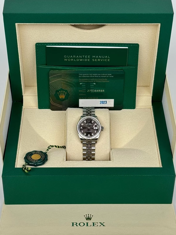 Rolex LADY 28 MM, OYSTERSTEEL, WHITE GOLD ANDDIAMONDS 279384rbr-0017 5