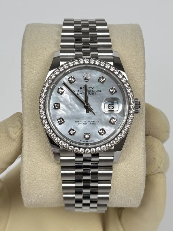 Rolex 36mm Steel and White Gold 126284rbr-0011 2