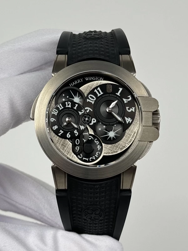Harry Winston Collection Dual Time Monochrome OCEATZ44ZZ008 2