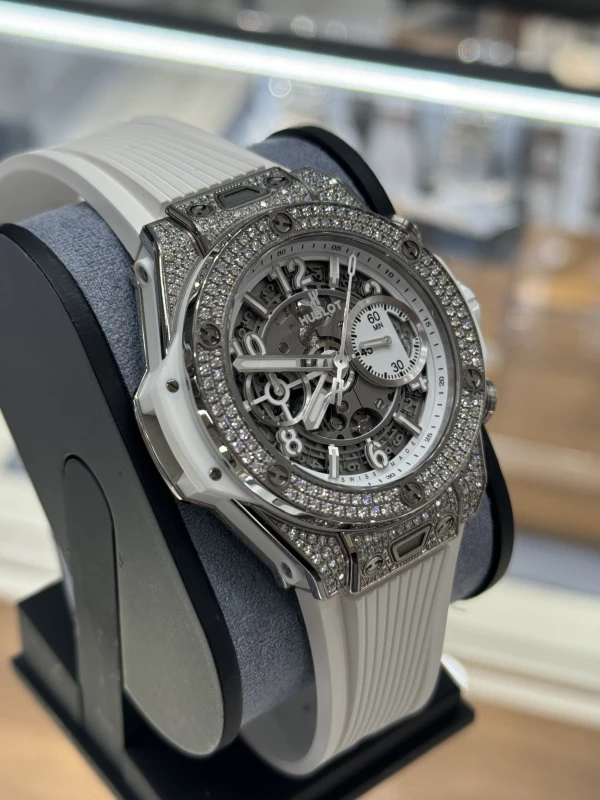 Hublot Unico Titanium White Pavé 441.NE.2010.RW.1704 3