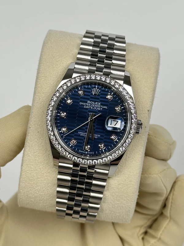 Rolex 36mm Steel and White Gold 126284rbr-0049 4
