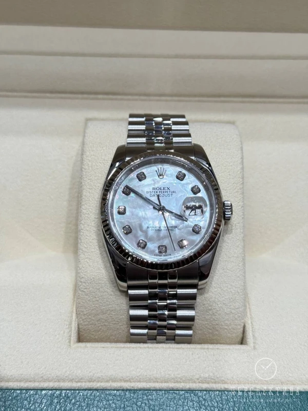 Rolex 36mm Steel and White Gold 116234-0078 2