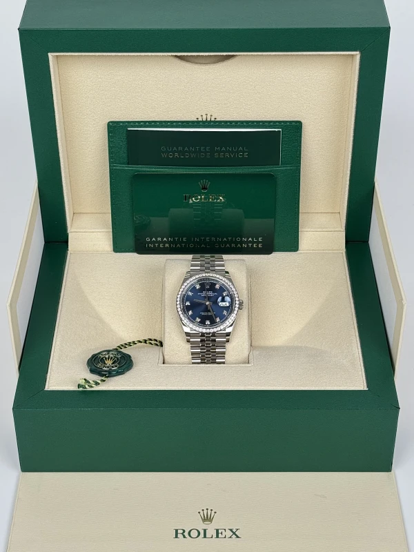 Rolex 36mm Steel and White Gold 126284rbr-0029 5
