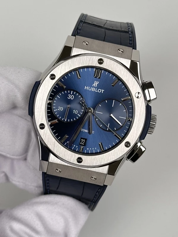 Hublot Blue Chronograph Titanium 521.NX.7170.RX 4
