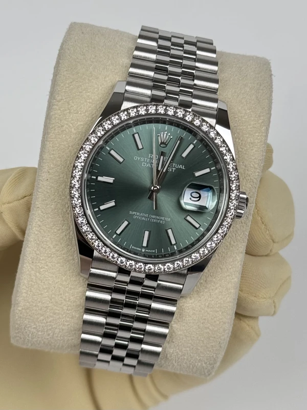 Rolex Datejust 36mm Steel and White Gold 126284rbr-0043 4