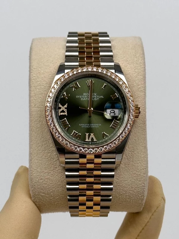 Rolex 36 mm, Oystersteel, yellow gold and diamonds 126283rbr-0011 изображение - 4