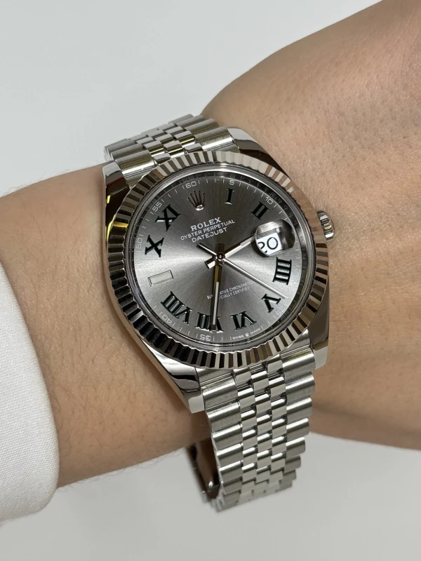 Rolex 41 mm, Oystersteel and white gold 126334-0022 5