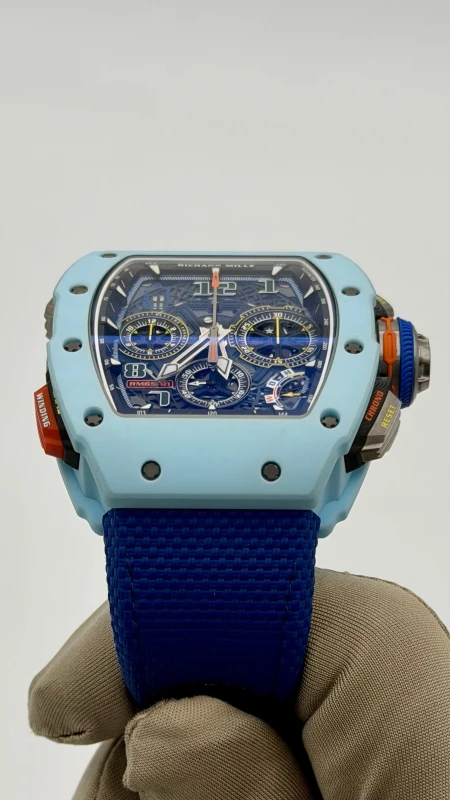 Richard Mille Pastel Blue Quartz TPT RM 65-01 Quartz TPT 7