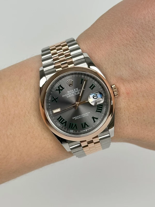 Rolex 36mm Steel and Everose Gold 126201-0029 7