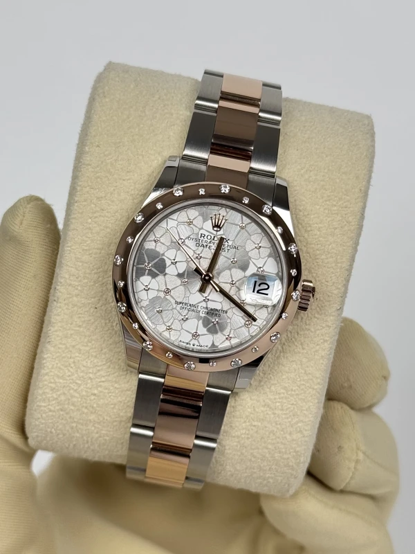 Rolex 31 MM, OYSTERSTEEL, EVEROSE GOLD ANDDIAMONDS 278341rbr-0031 4