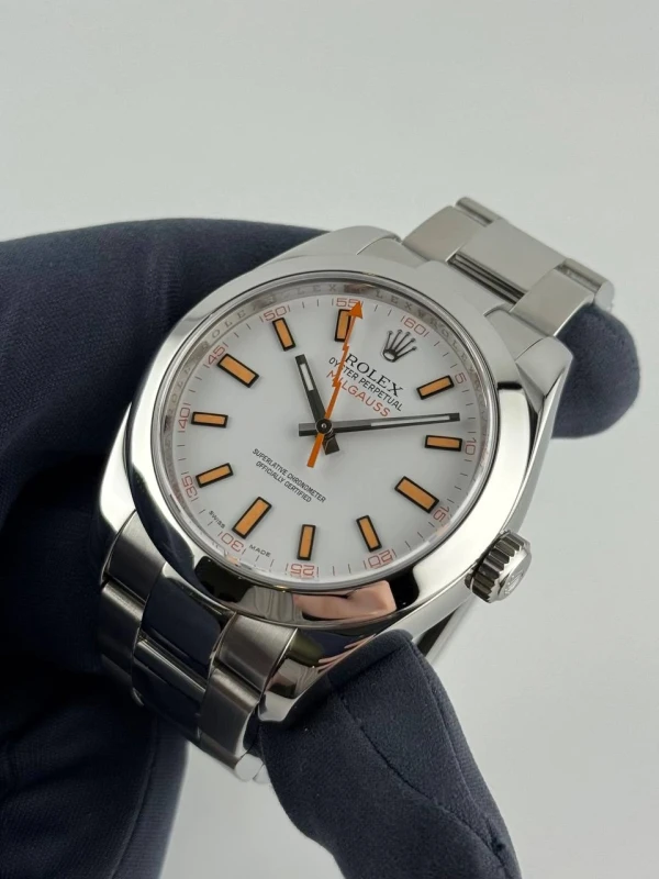 Rolex 40mm Steel White  116400 7