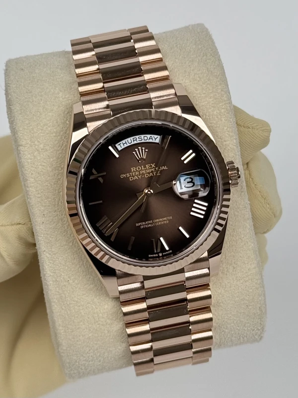 Rolex 36 мм, золото Everose 128235-0075 3
