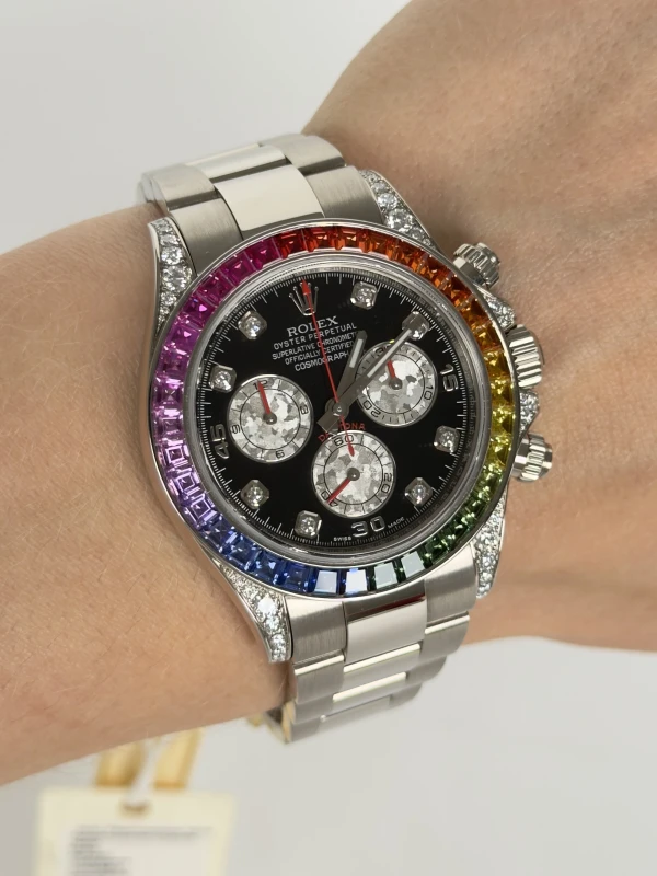Rolex Cosmograph 40mm White Gold 'Rainbow' 116599 RBOW 5
