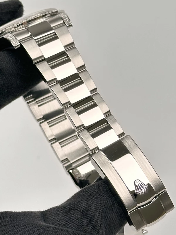 Rolex 36 mm, steel, white gold and diamonds 116200 FIX 5