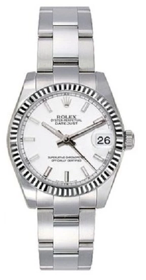 Datejust 31mm Steel and White Gold