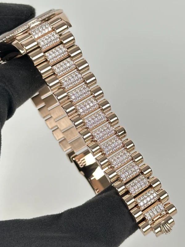 Rolex 36mm Everose Gold 128345rbr-0043 5
