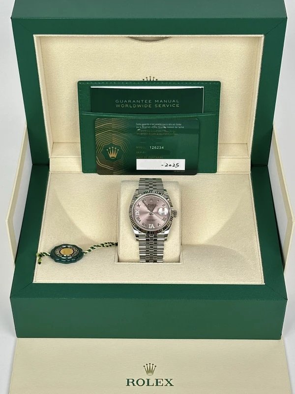 Rolex 36 mm Steel and White Gold 126234-0031 5