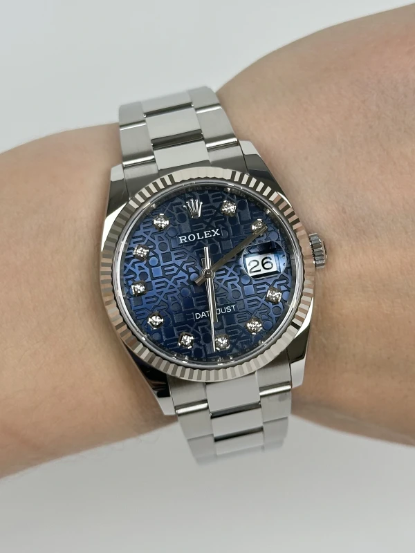 Rolex 36mm Steel and White Gold 126234-0012 7