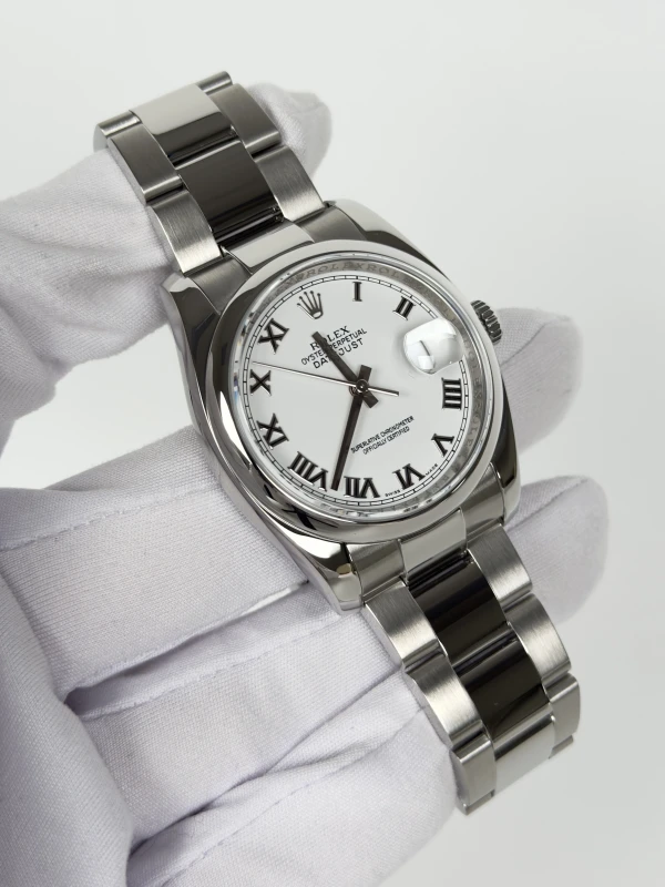 Rolex 36 mm Steel  116200 White 2