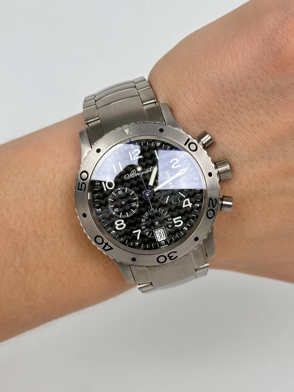 Breguet Transatlantique Chronograph Titanium 3820TI/K2/TW9 8