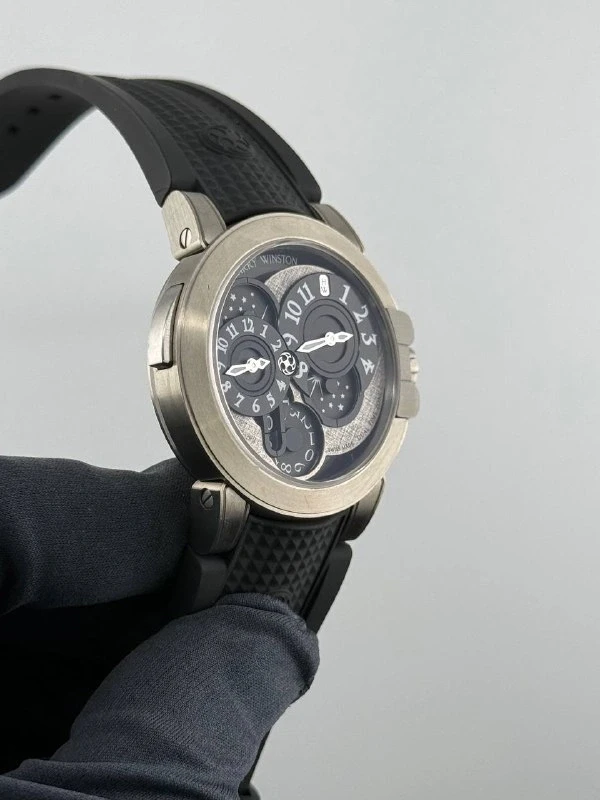 Harry Winston Collection Dual Time Monochrome OCEATZ44ZZ008 8