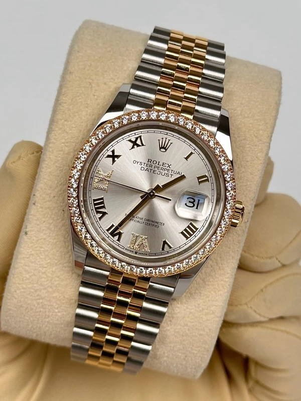 Rolex 36 mm, Oystersteel, yellow gold and diamonds 126283rbr-0017 4