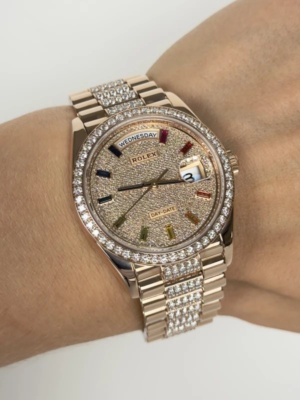 Rolex 36mm Everose Gold 128345rbr-0043 5