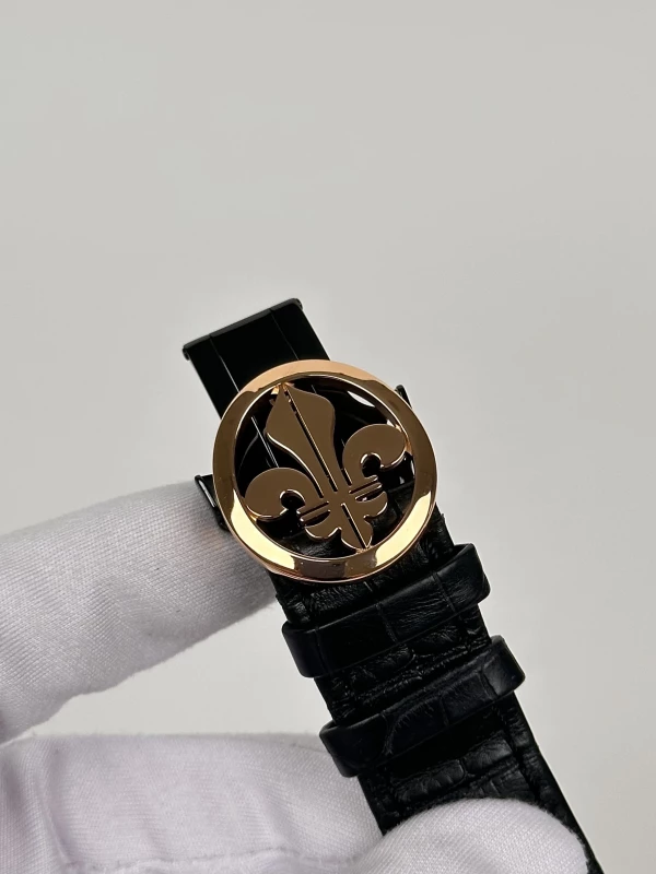 Louis Moinet Inverted Double Tourbillon Black Onyx  LM-46.50.50 8