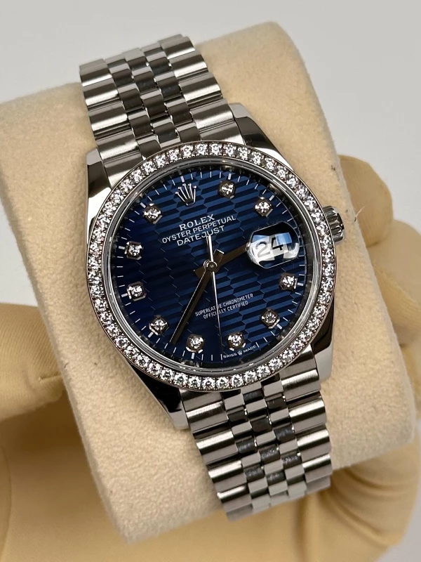 Rolex 36mm Steel and White Gold 126284rbr-0049 3