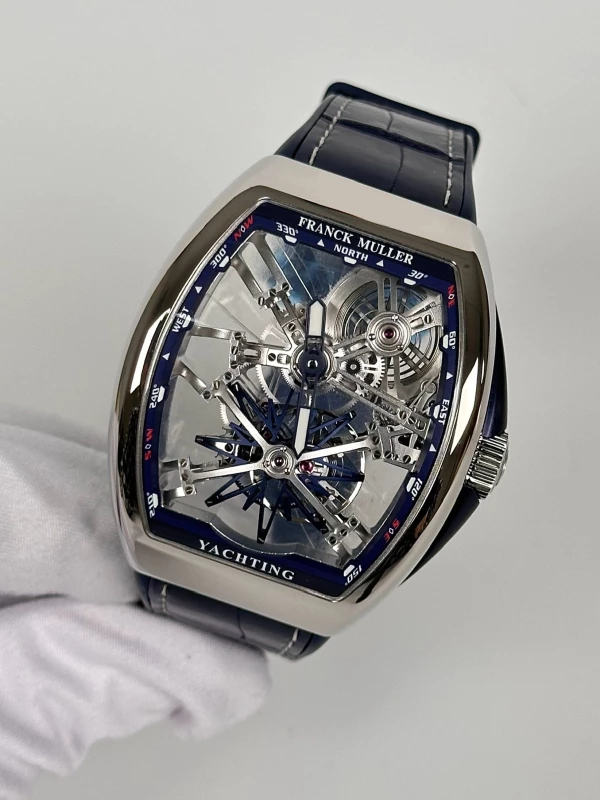 Franck Muller Tourbillon Skeleton 41 V 41 T GR CS SQT YACHT (BL) OG SK BL 4