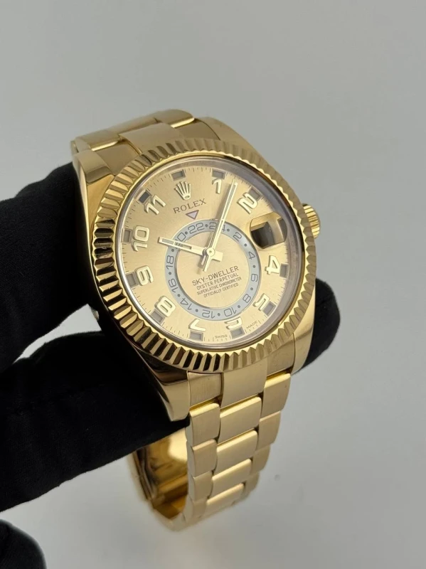 Rolex 42mm Yellow Gold 326938 Champagne 5