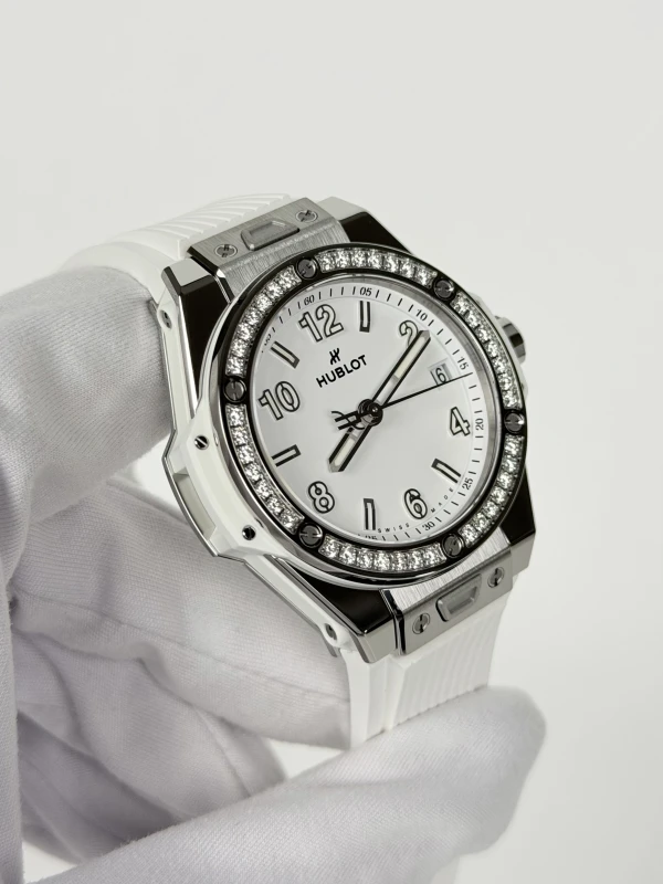 Hublot One Click Steel White Diamonds 465.SE.2010.RW.1204 2
