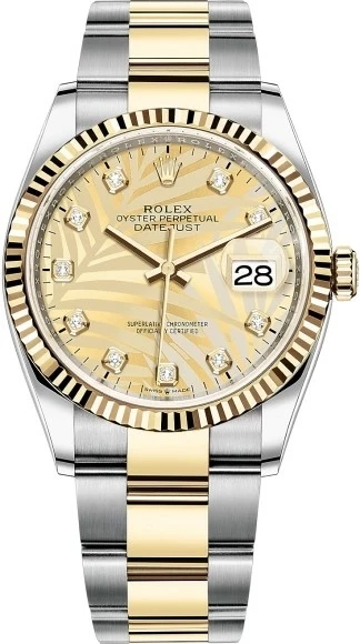 Datejust 36mm Steel and Yellow Gold