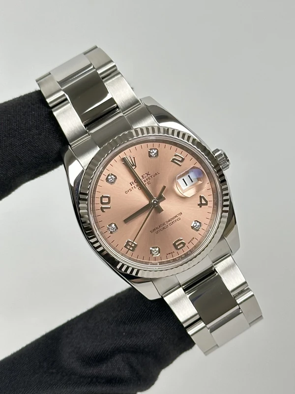 Rolex Date 34mm Steel and White Gold  115234 pdo 2